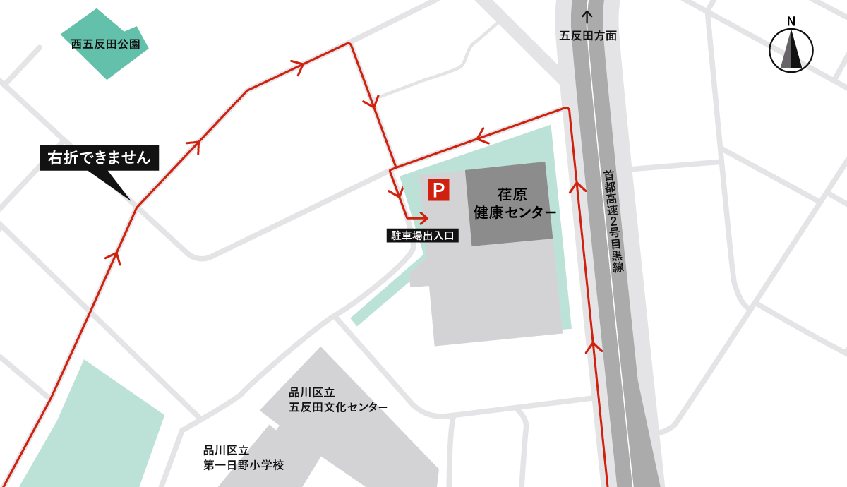 荏原健康センターの周辺地図